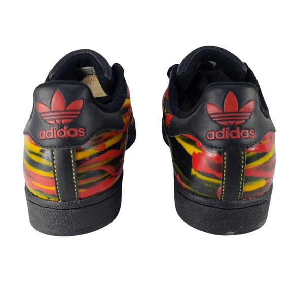 RARE 2006 ADIDAS ORIGINAL SUPERSTARS YELLOW RED AB main image 6